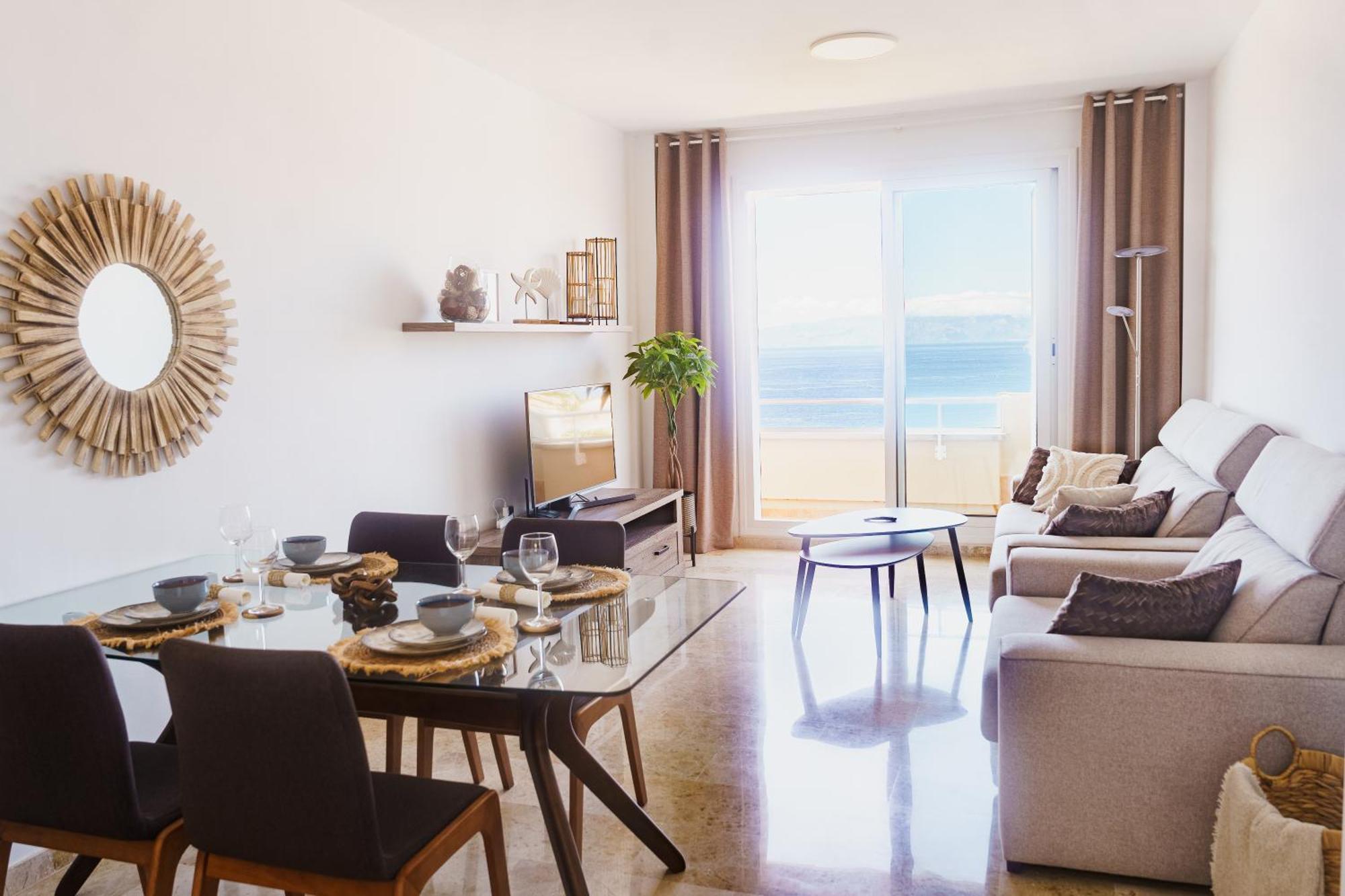 Luna - Ac, 2 Pools, Panoramic Ocean, Private Garage, Fibre Net Puerto de Santiago  Bagian luar foto