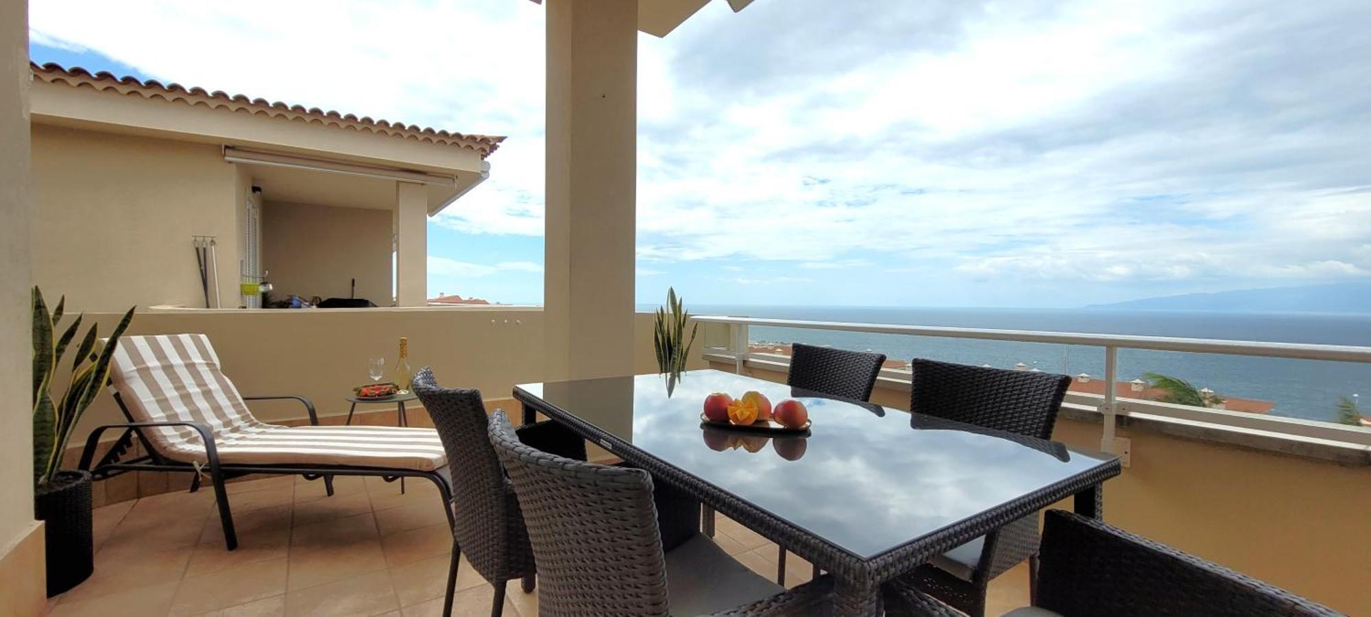 Luna - Ac, 2 Pools, Panoramic Ocean, Private Garage, Fibre Net Puerto de Santiago  Bagian luar foto